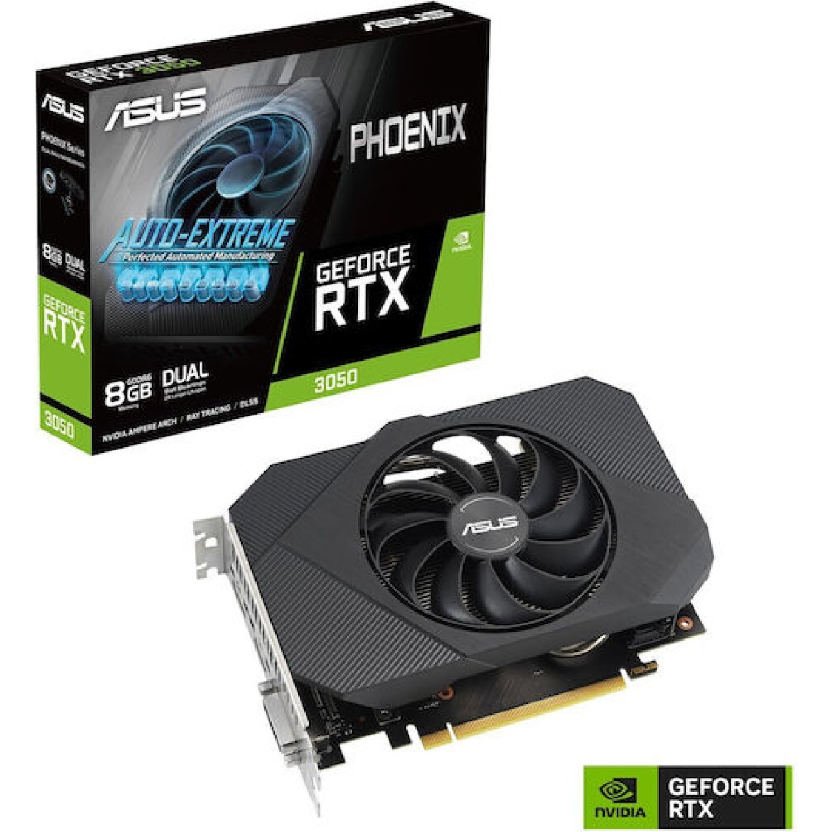 Asus GeForce RTX 3050 8GB GDDR6 Phoenix v2 Κάρτα Γραφικών