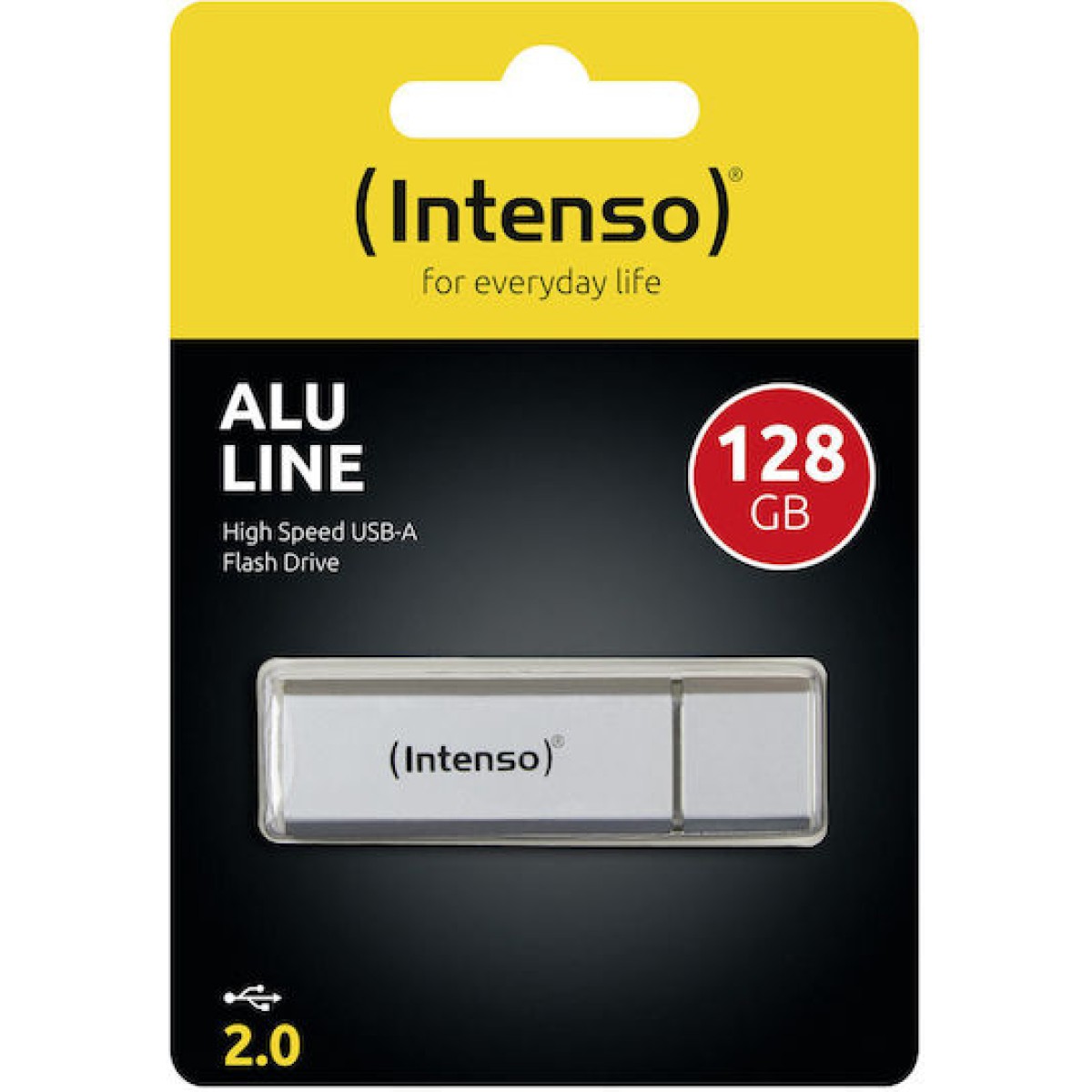 Intenso Alu Line 128GB USB 2.0 Stick Ασημί