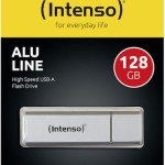Intenso Alu Line 128GB USB 2.0 Stick Ασημί