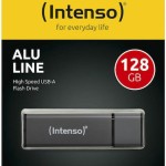 Intenso Alu Line Anthracite 128GB USB 2.0 Stick Γκρι