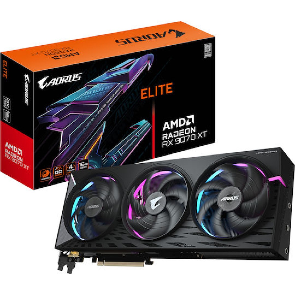 Gigabyte Radeon RX 9070 XT 16GB GDDR6 Aorus Elite Κάρτα Γραφικών