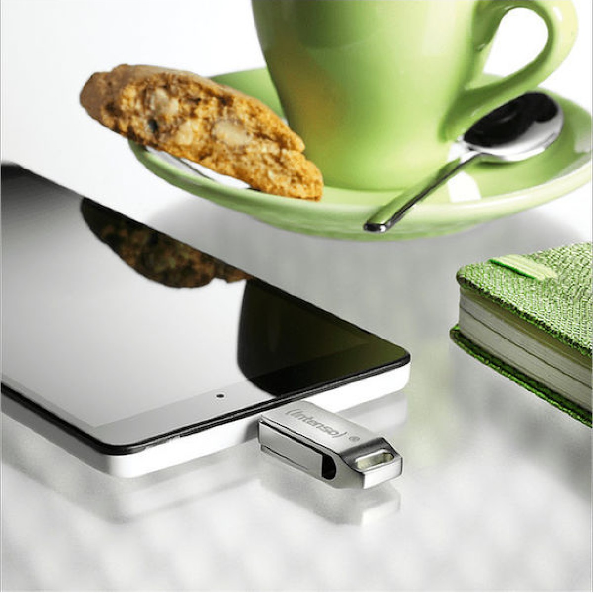 Intenso CMobile Line 128GB USB 3.1 Stick με σύνδεση USB-C Ασημί