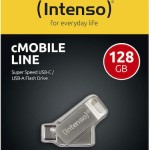 Intenso CMobile Line 128GB USB 3.1 Stick με σύνδεση USB-C Ασημί