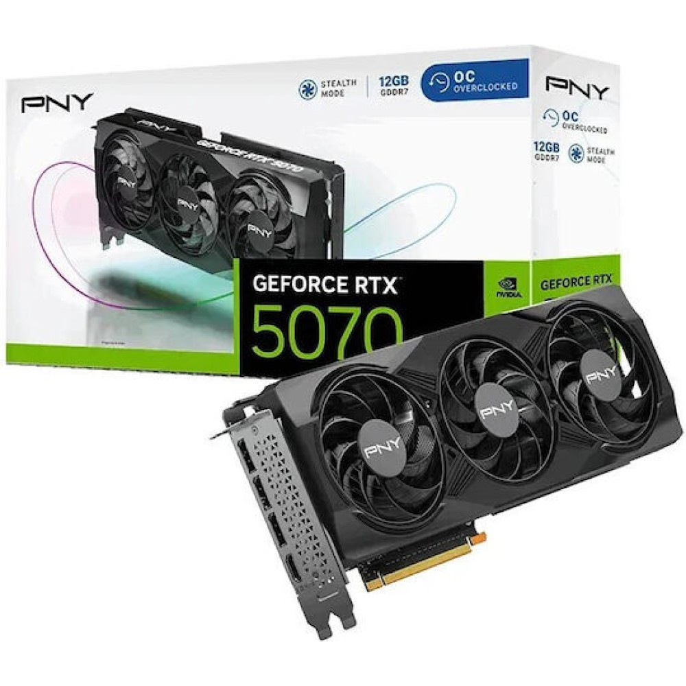PNY GeForce RTX 5070 12GB GDDR7 VERTO OC Κάρτα Γραφικών