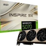 MSI GeForce RTX 5070 12GB GDDR7 Inspire 3X OC Κάρτα Γραφικών