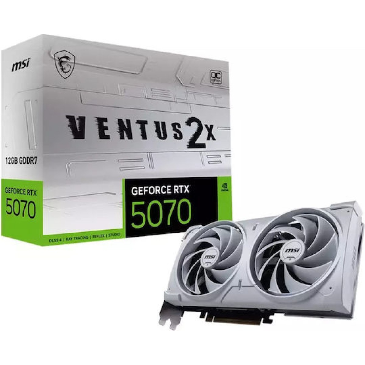MSI GeForce RTX 5070 12GB GDDR7 Ventus 2X OC Κάρτα Γραφικών