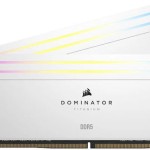 Corsair Dominator Titanium RGB XMP White DDR5 32GB RAM με 2x16GB Modules και Ταχύτητα 7000 για Desktop