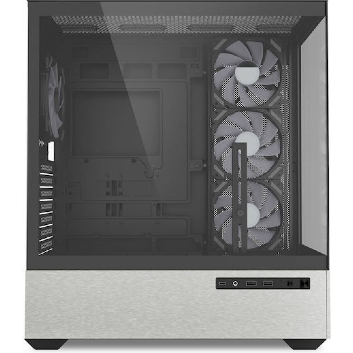 Sharkoon AK7 ARGB Gaming Midi Tower Κουτί Υπολογιστή με Πλαϊνό Παράθυρο Μαύρο