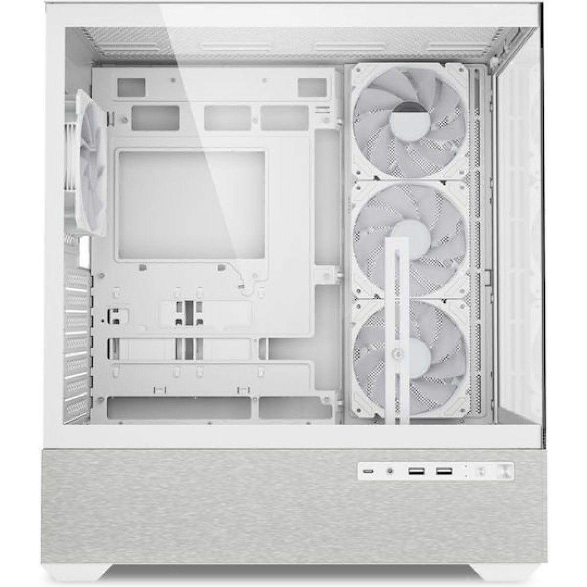 Sharkoon AK7 ARGB Gaming Midi Tower Κουτί Υπολογιστή με Πλαϊνό Παράθυρο Λευκό