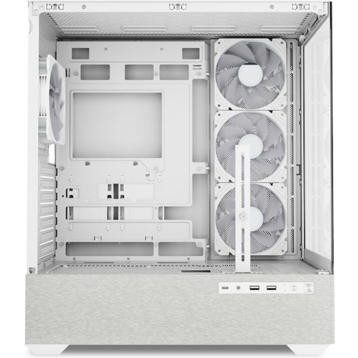 Sharkoon AK7 ARGB Gaming Midi Tower Κουτί Υπολογιστή με Πλαϊνό Παράθυρο Λευκό