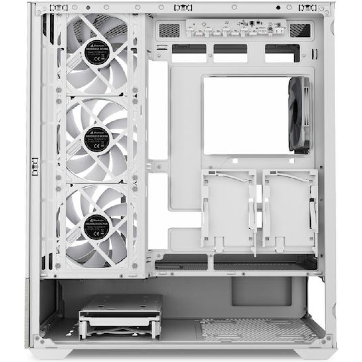 Sharkoon AK7 ARGB Gaming Midi Tower Κουτί Υπολογιστή με Πλαϊνό Παράθυρο Λευκό