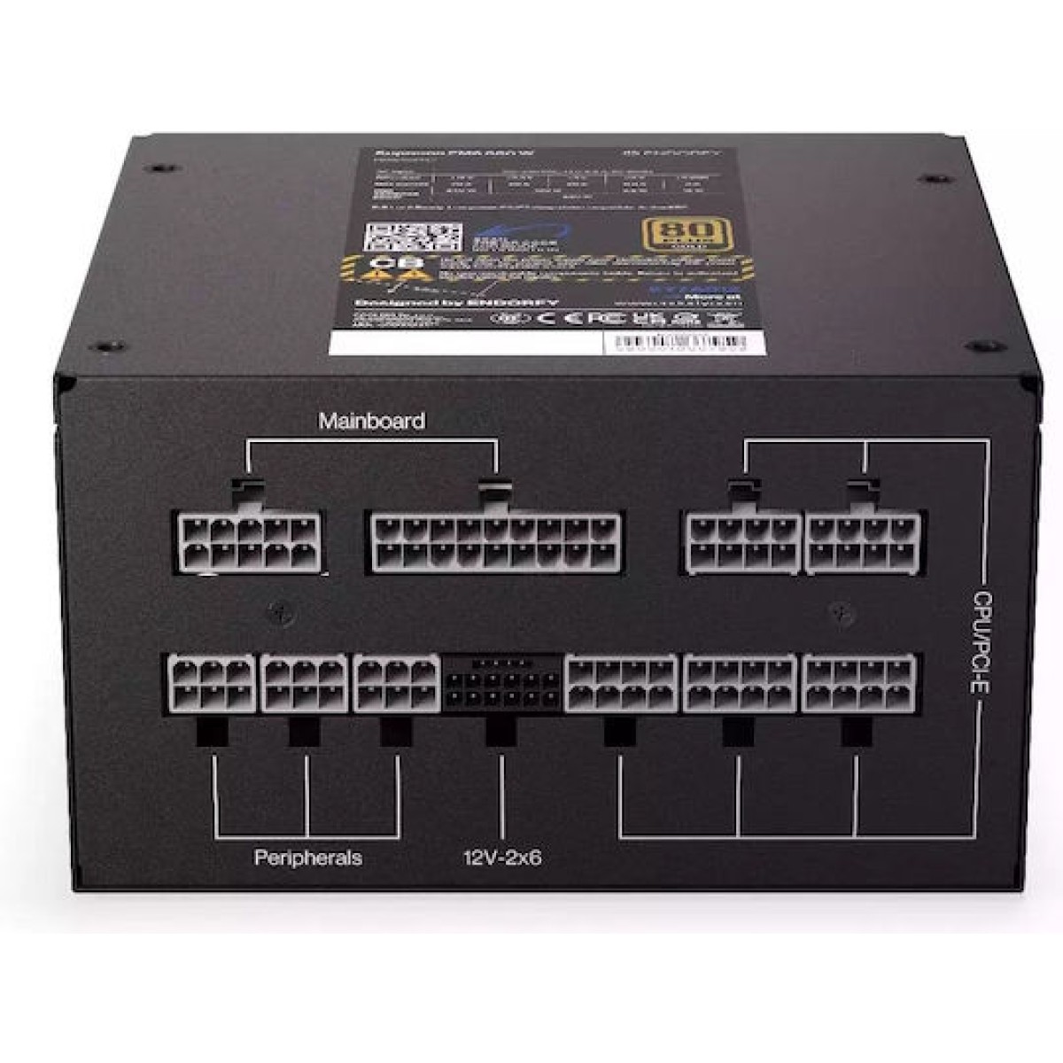 Endorfy Supremo FM6 850W Μαύρο Τροφοδοτικό Υπολογιστή Full Modular 80 Plus Gold