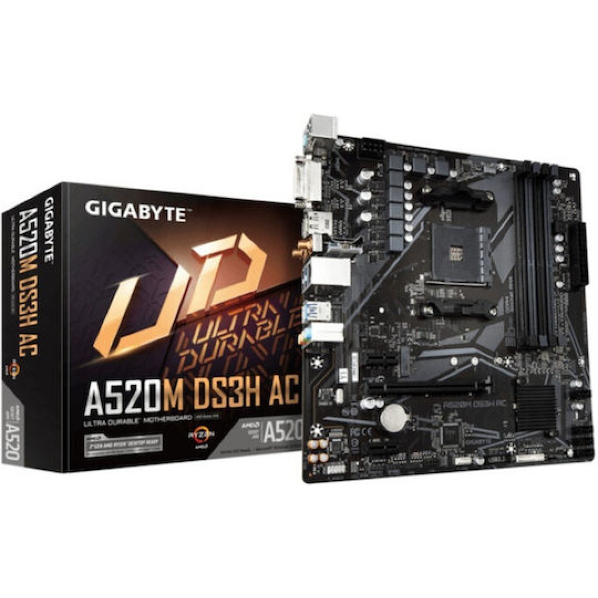 Gigabyte A520M DS3H AC rev. 1.x Wi-Fi Motherboard Micro ATX με AMD AM4 Socket