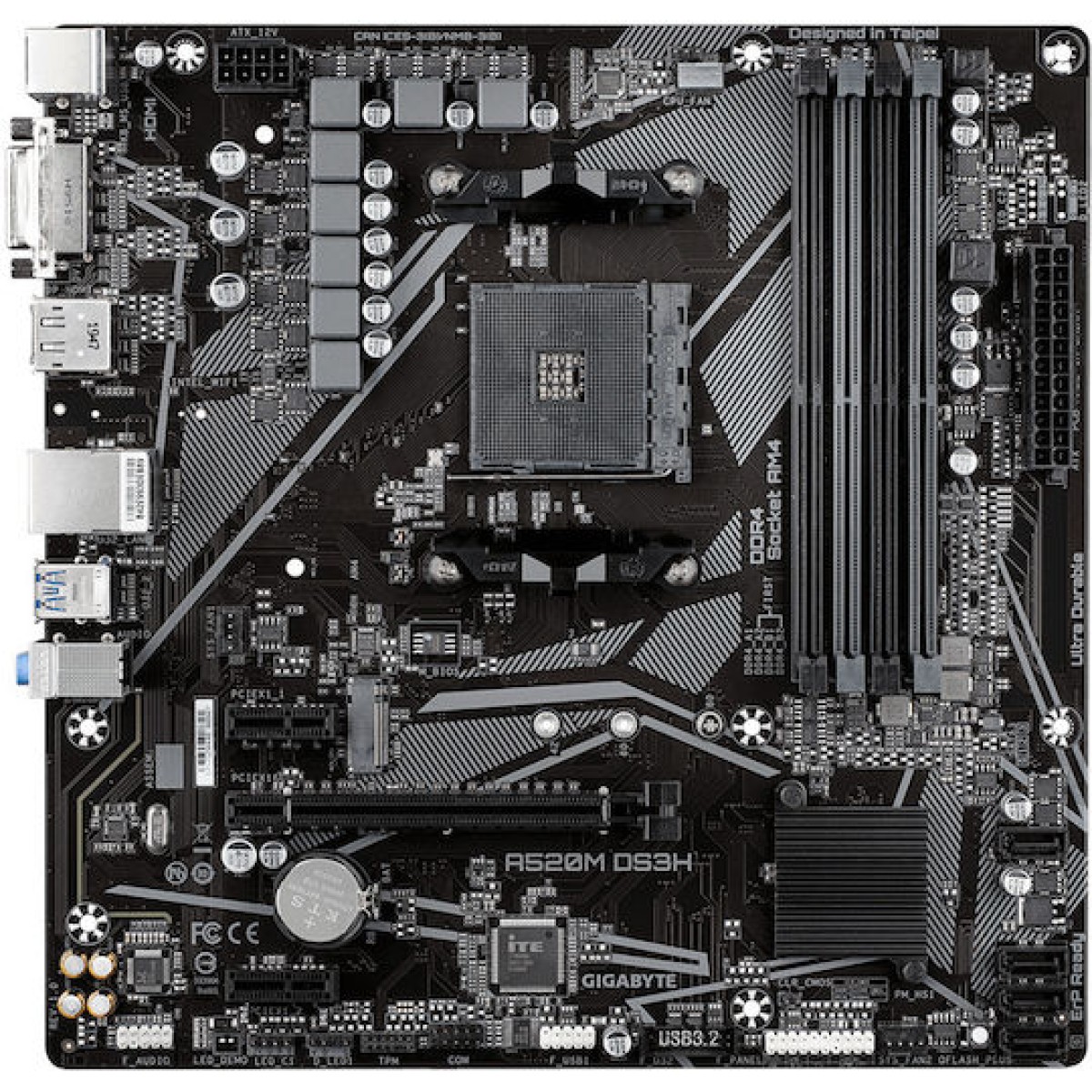 Gigabyte A520M DS3H V2 Motherboard Micro ATX με AMD AM4 Socket