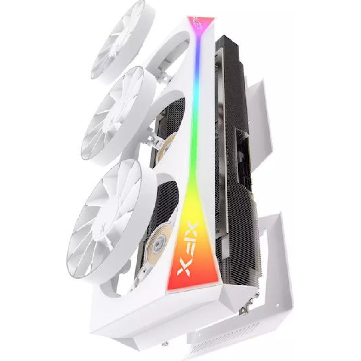 XFX Radeon RX 9070 XT 16GB GDDR6 OC White Magnetic Air Edition RGB Κάρτα Γραφικών