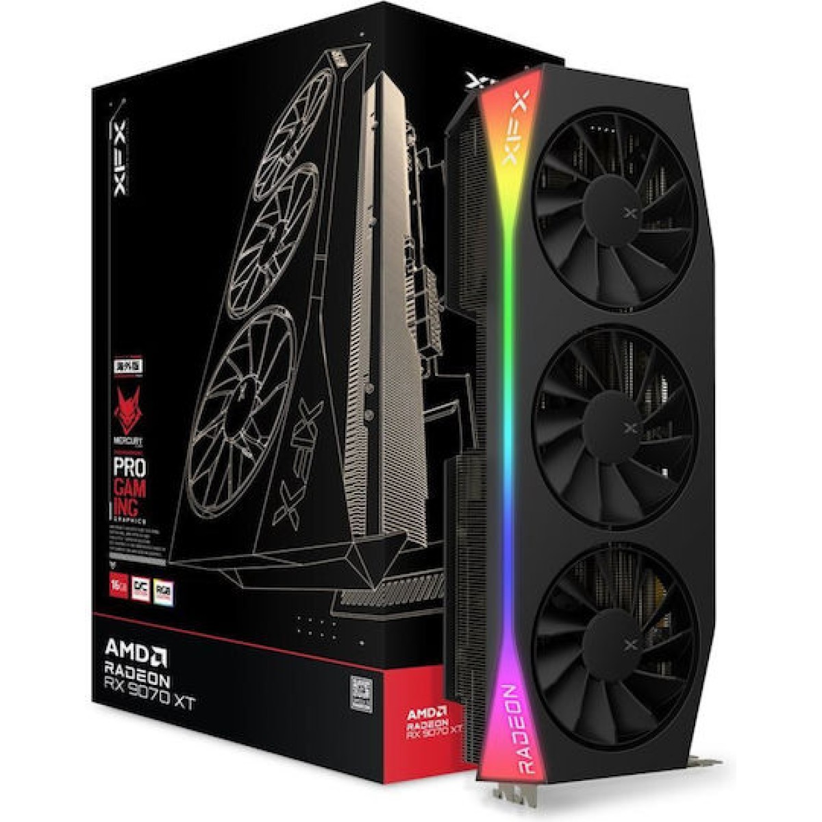 XFX Radeon RX 9070 XT 16GB GDDR6 Mercury OC Gaming Edition Κάρτα Γραφικών