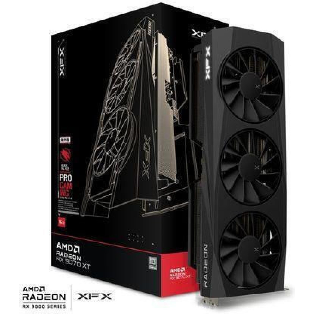 XFX Radeon RX 9070 XT 16GB GDDR6 Quicksilver Gaming Edition Κάρτα Γραφικών