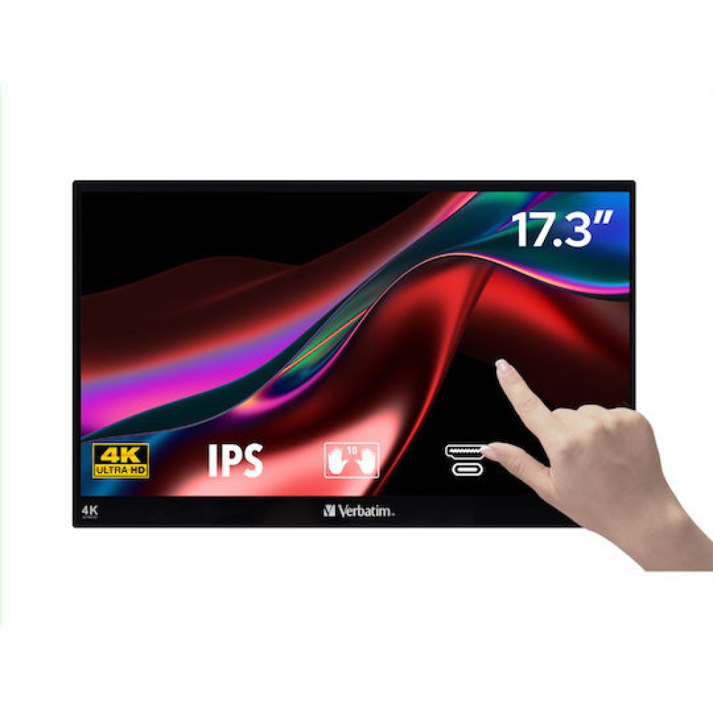 Verbatim 32239 IPS Touch Φορητό Monitor 17.3