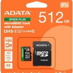 Adata microSDXC 512GB Class 10 U3 V30 A2
