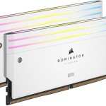 Corsair Dominator Titanium RGB XMP White DDR5 96GB RAM με 2x48GB Modules και Ταχύτητα 6600 για Desktop