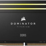 Corsair Dominator Titanium RGB XMP DDR5 32GB RAM με 2x16GB Modules και Ταχύτητα 6600 για Desktop