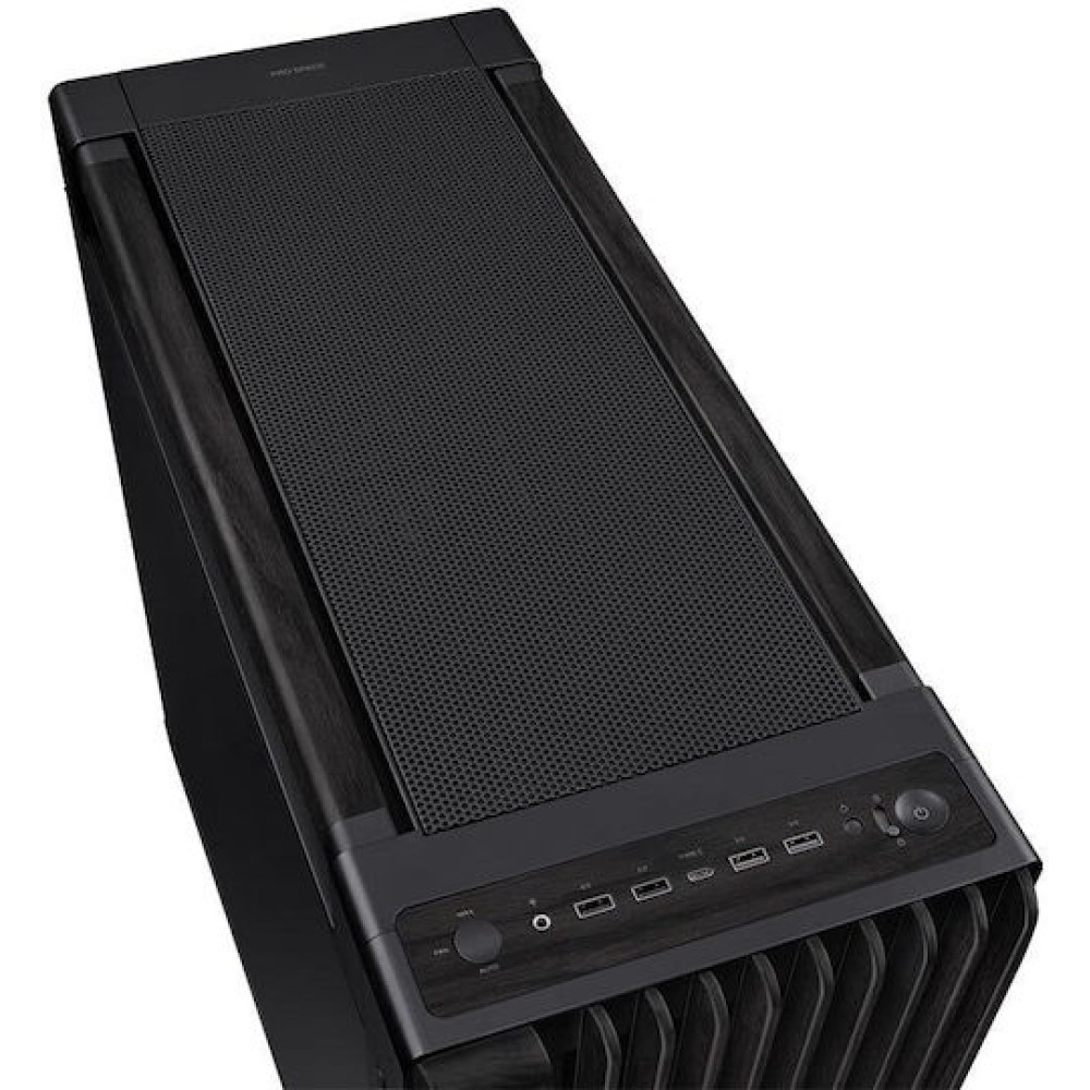 Asus ProArt PA602 Gaming Midi Tower Κουτί Υπολογιστή με Πλαϊνό Παράθυρο Wood Edition Metal Panel