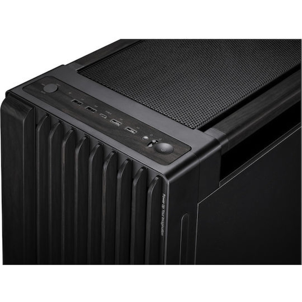 Asus ProArt PA602 Gaming Midi Tower Κουτί Υπολογιστή με Πλαϊνό Παράθυρο Wood Edition Metal Panel