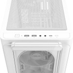 Asus A23 Plus Gaming Midi Tower Κουτί Υπολογιστή με Πλαϊνό Παράθυρο και RGB Φωτισμό Λευκό