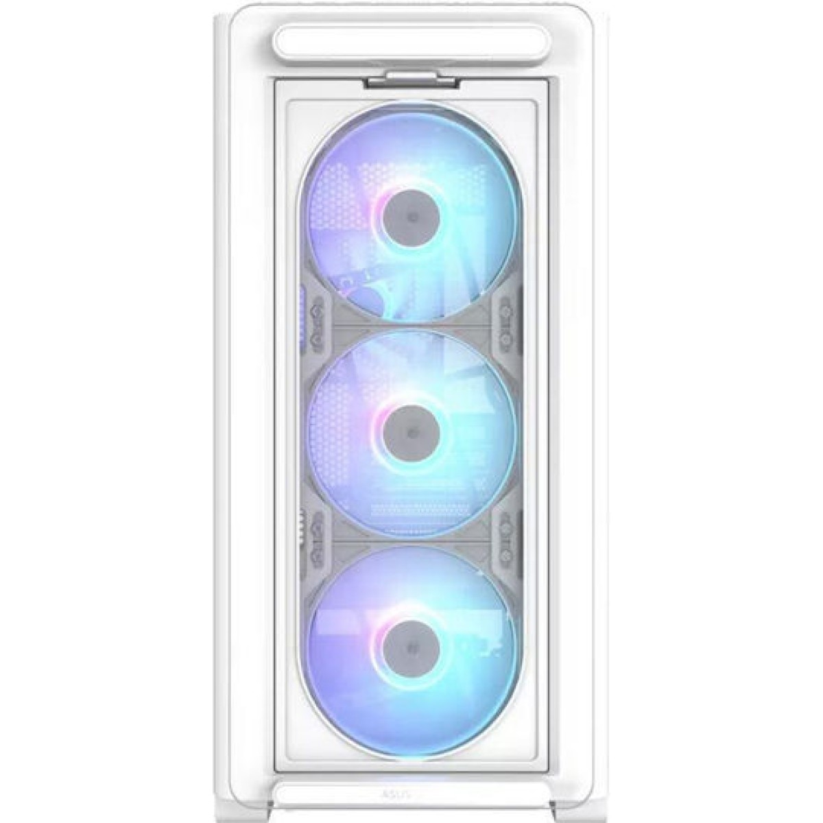 Asus A23 Plus Gaming Midi Tower Κουτί Υπολογιστή με Πλαϊνό Παράθυρο και RGB Φωτισμό Λευκό