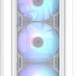 Asus A23 Plus Gaming Midi Tower Κουτί Υπολογιστή με Πλαϊνό Παράθυρο και RGB Φωτισμό Λευκό