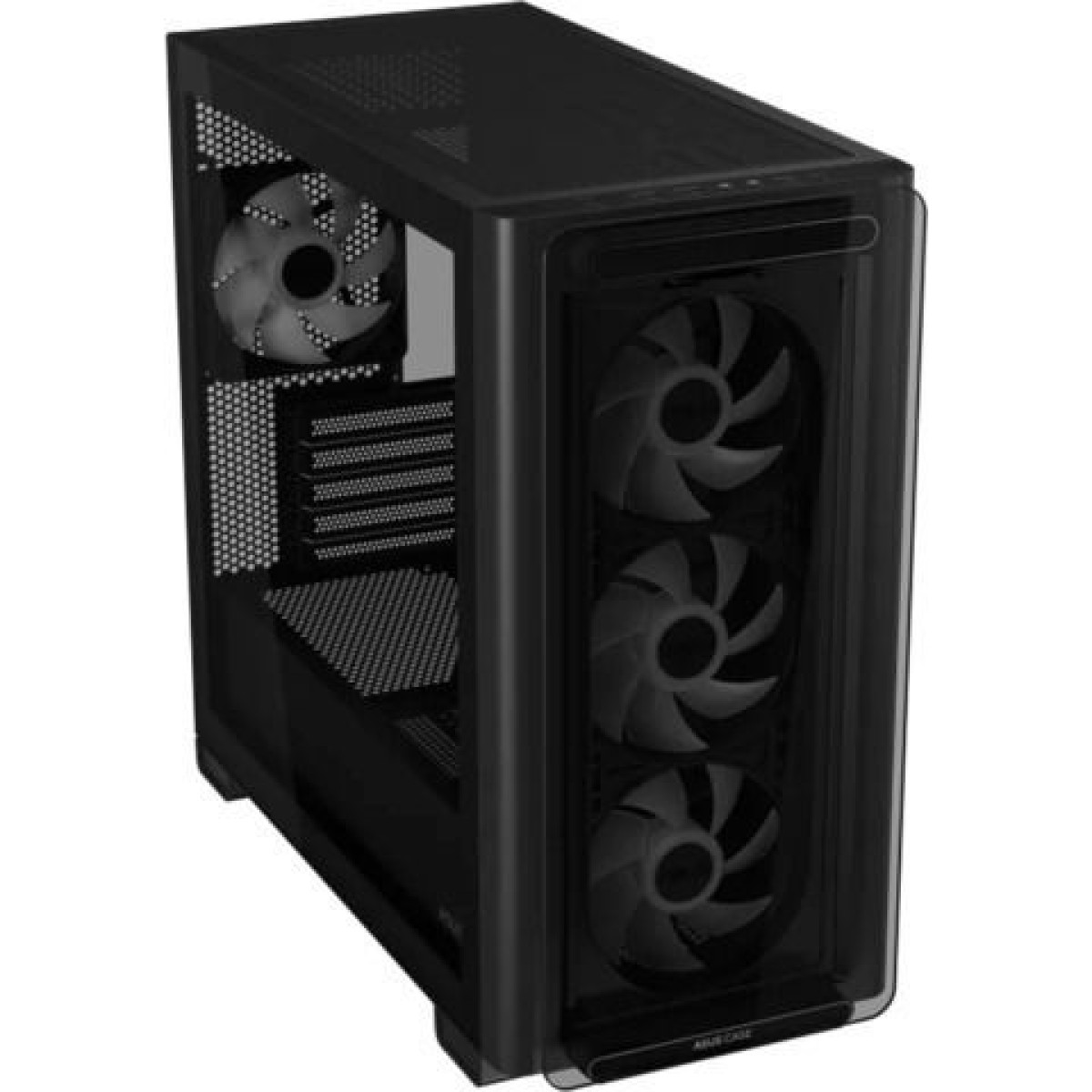 Asus A23 Plus Gaming Midi Tower Κουτί Υπολογιστή με Πλαϊνό Παράθυρο και RGB Φωτισμό Μαύρο