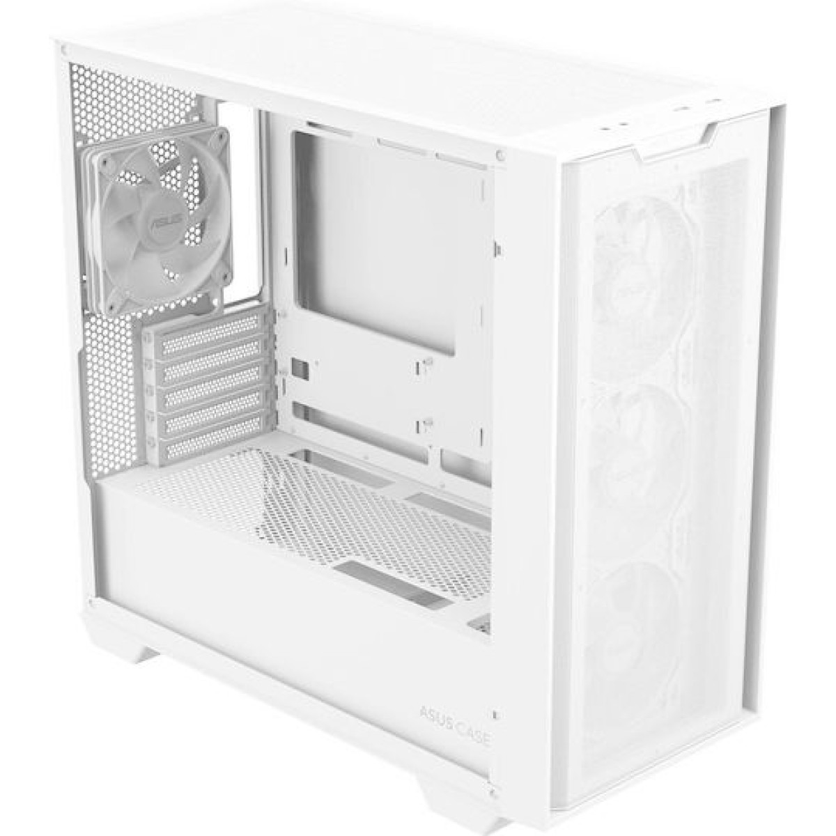Asus A21 PLUS TG Gaming Midi Tower Κουτί Υπολογιστή με Πλαϊνό Παράθυρο και RGB Φωτισμό Λευκό