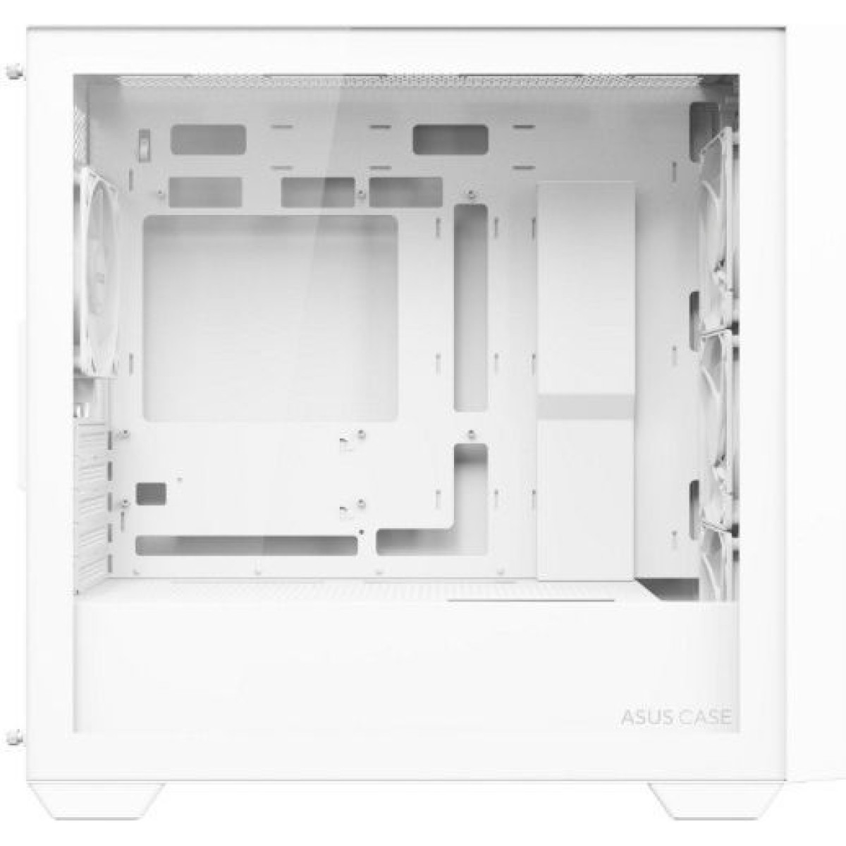 Asus A21 PLUS TG Gaming Midi Tower Κουτί Υπολογιστή με Πλαϊνό Παράθυρο και RGB Φωτισμό Λευκό