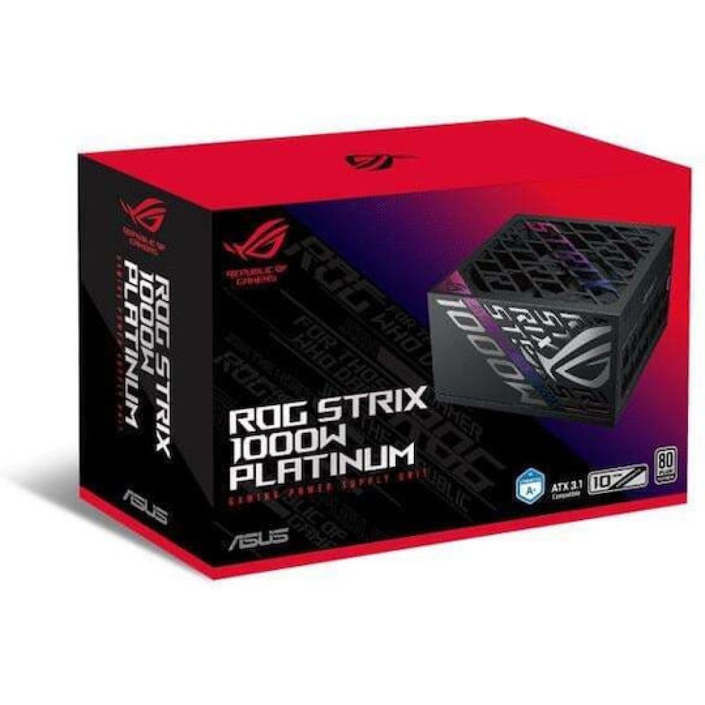 Asus ROG STRIX 1000 1000W Μαύρο Τροφοδοτικό Υπολογιστή Full Modular 80 Plus Titanium