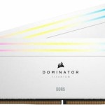 Corsair Dominator Titanium RGB XMP White DDR5 32GB RAM με 2x16GB Modules και Ταχύτητα 6600 για Desktop