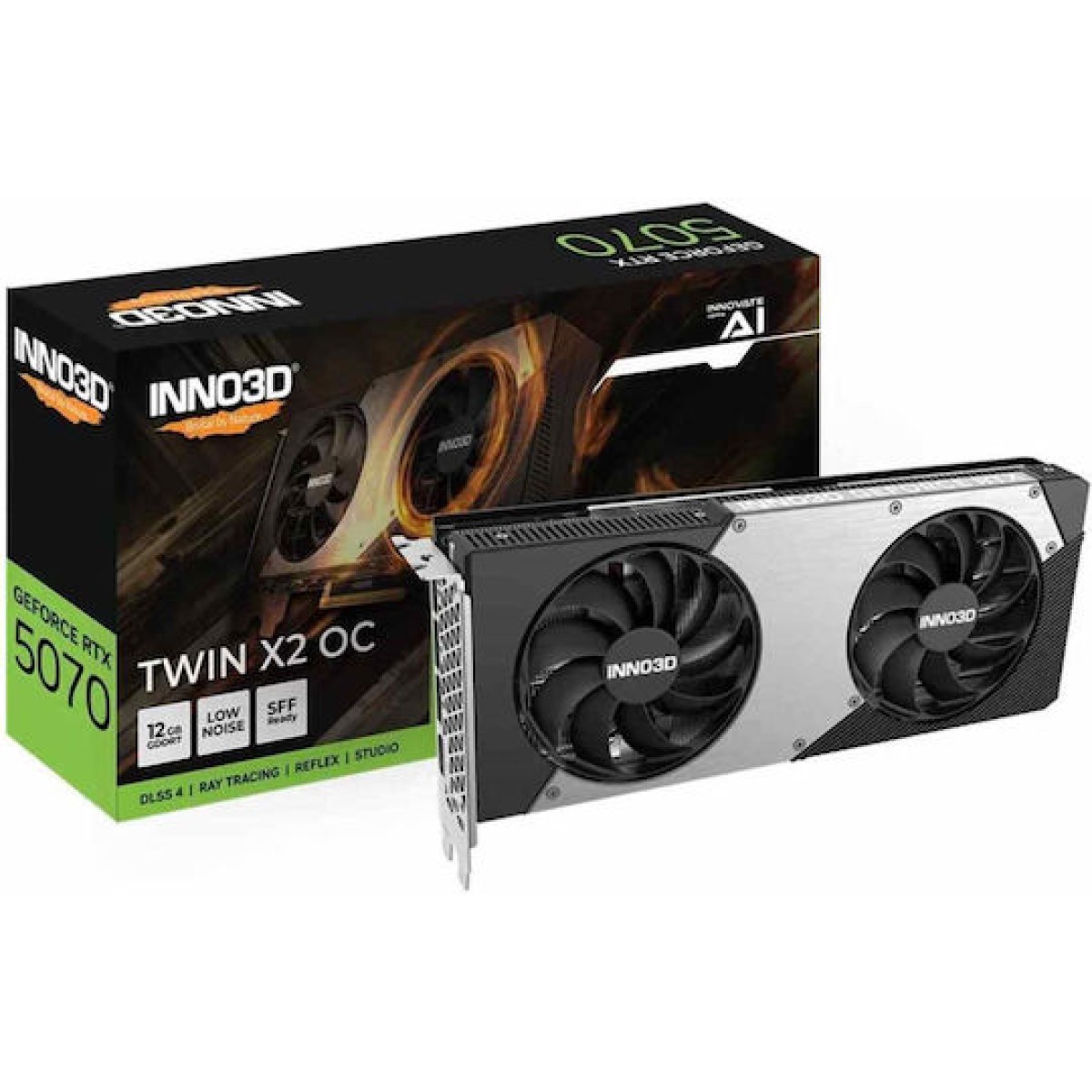 Inno 3D GeForce RTX 5070 12GB GDDR7 Twin X2 Κάρτα Γραφικών