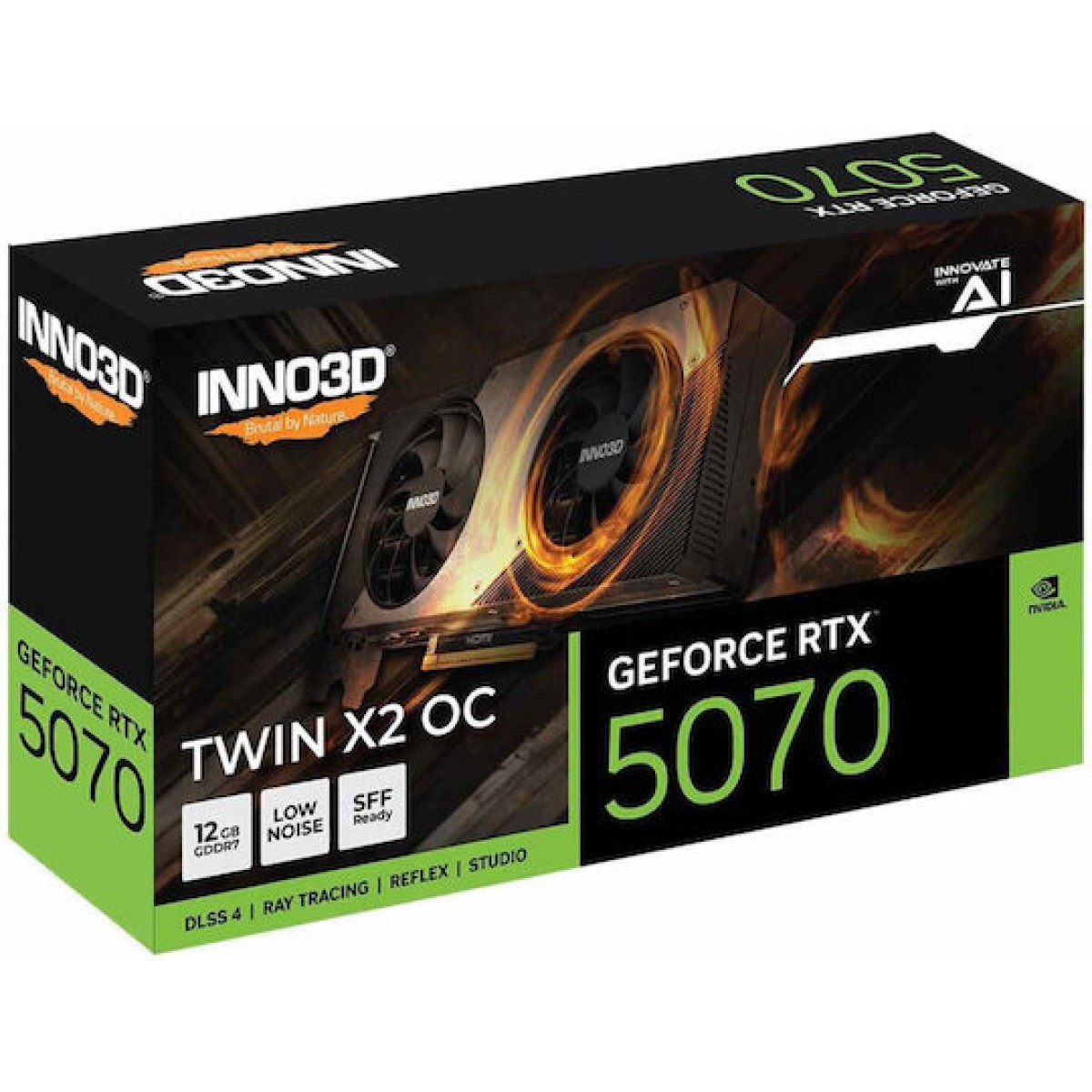 Inno 3D GeForce RTX 5070 12GB GDDR7 Twin X2 Κάρτα Γραφικών