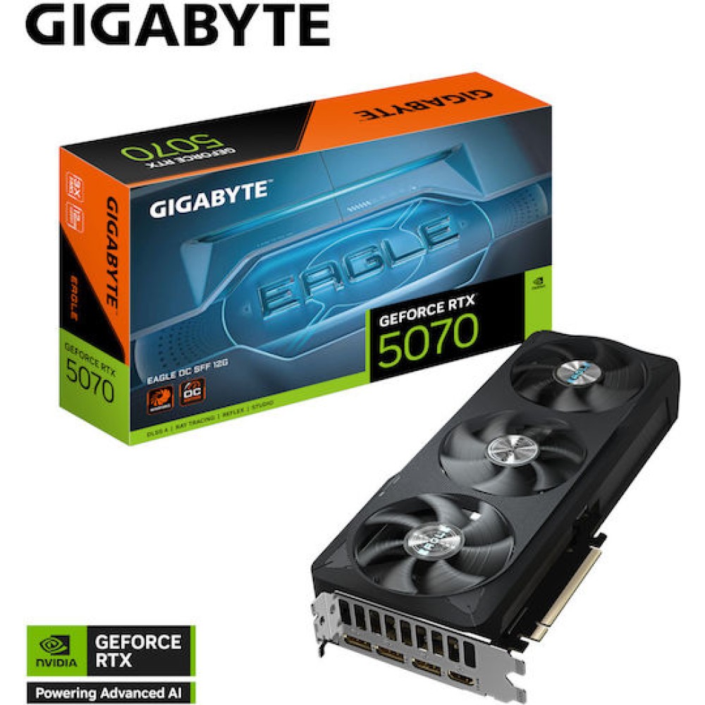 Gigabyte GeForce RTX 5070 12GB GDDR7 EAGLE OC SFF 12G Κάρτα Γραφικών