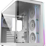 FSP/Fortron M580 Plus Gaming Midi Tower Κουτί Υπολογιστή με Πλαϊνό Παράθυρο και RGB Φωτισμό Λευκό