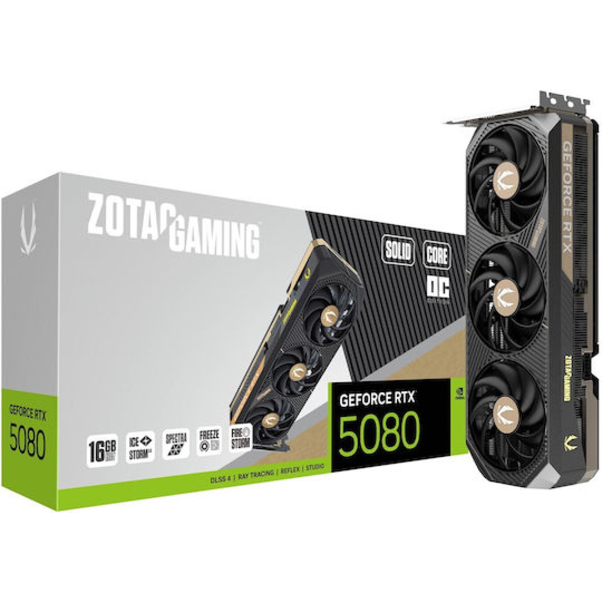 Zotac GeForce RTX 5080 16GB GDDR7 Solid Core OC Κάρτα Γραφικών