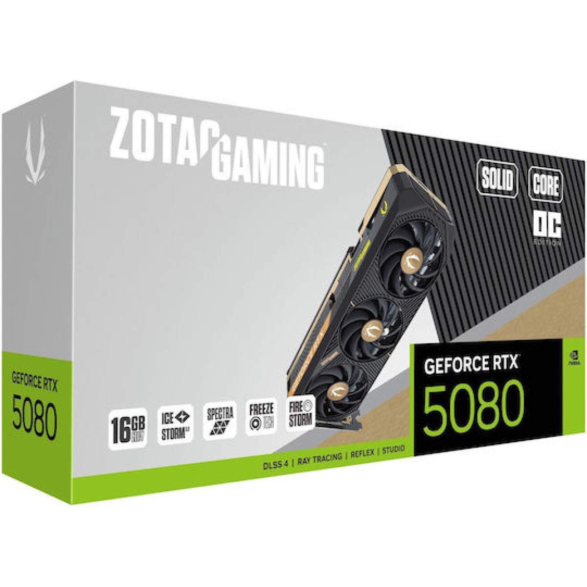 Zotac GeForce RTX 5080 16GB GDDR7 Solid Core OC Κάρτα Γραφικών