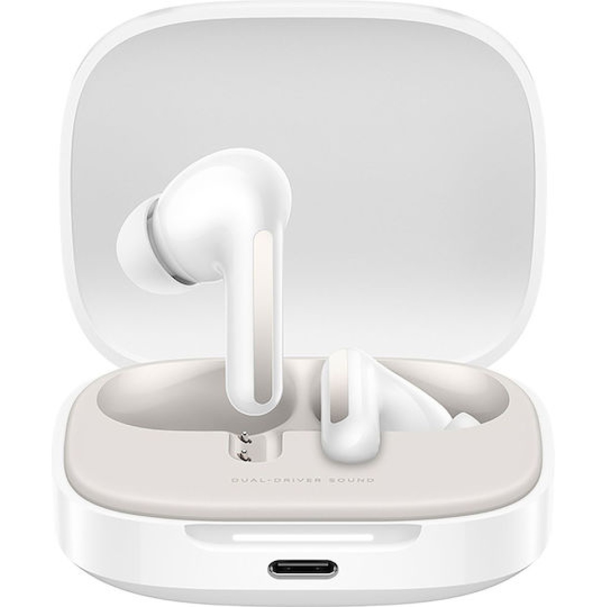 Xiaomi Redmi Buds 6 Bluetooth Handsfree Ακουστικά με Αντοχή στον Ιδρώτα και Θήκη Φόρτισης Cloud White