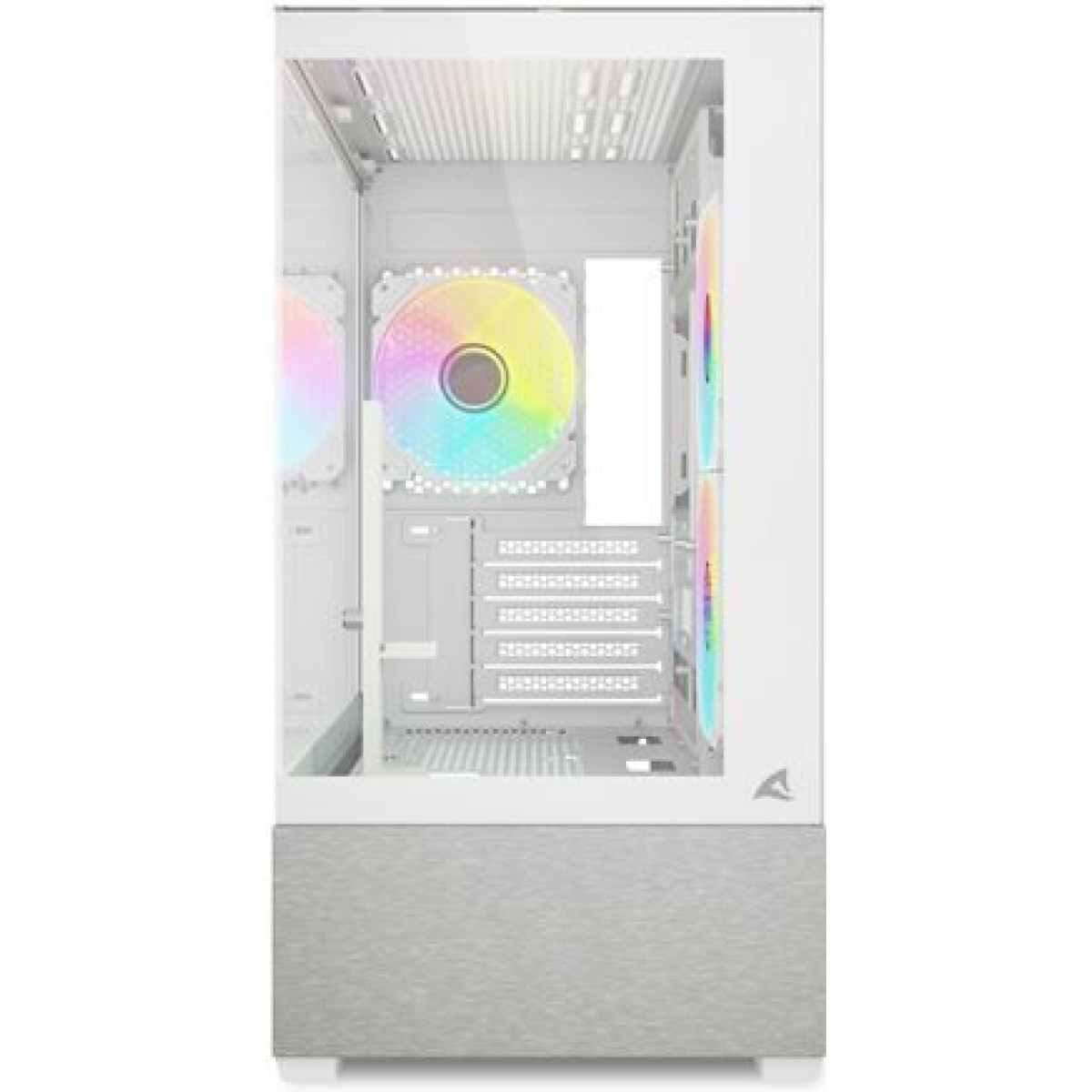 Sharkoon MK7 ARGB Gaming Mini Tower Κουτί Υπολογιστή με Πλαϊνό Παράθυρο Λευκό