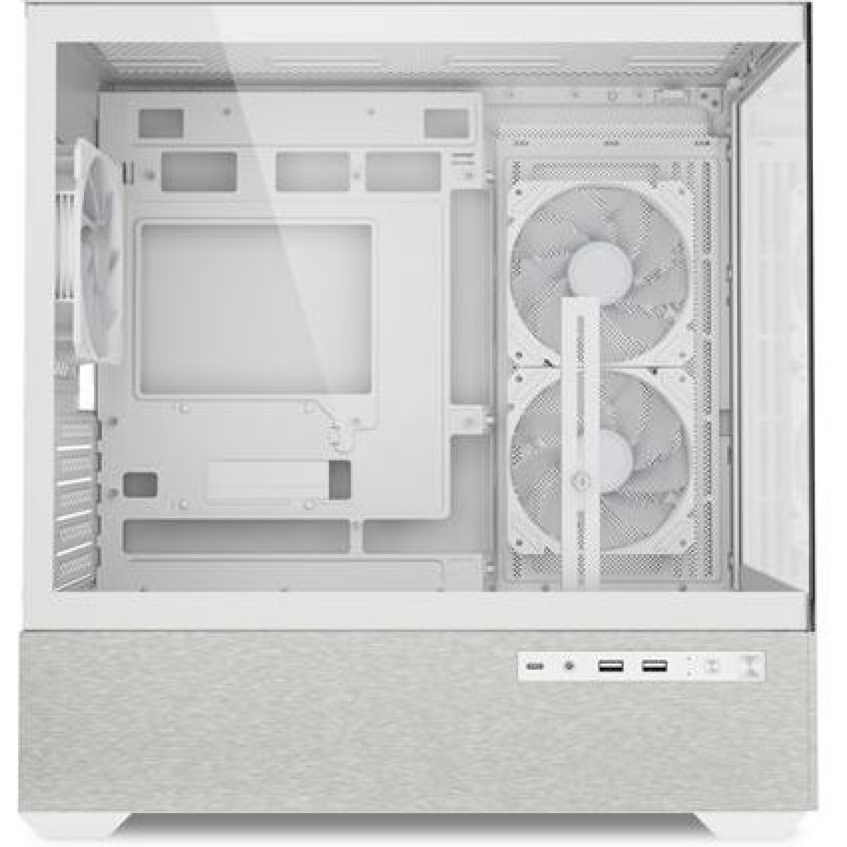 Sharkoon MK7 ARGB Gaming Mini Tower Κουτί Υπολογιστή με Πλαϊνό Παράθυρο Λευκό