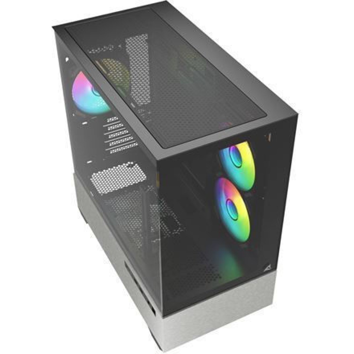 Sharkoon MK7 ARGB Gaming Mini Tower Κουτί Υπολογιστή με Πλαϊνό Παράθυρο Μαύρο