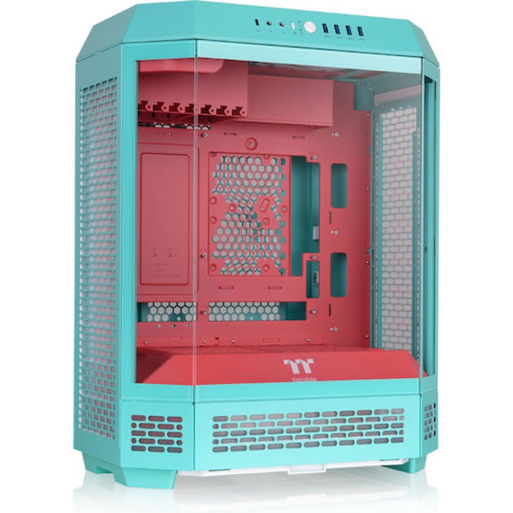 Thermaltake The Tower 600 Gaming Midi Tower Κουτί Υπολογιστή με Πλαϊνό Παράθυρο Mint Strawberry