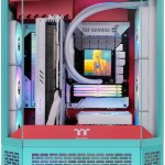 Thermaltake The Tower 600 Gaming Midi Tower Κουτί Υπολογιστή με Πλαϊνό Παράθυρο Mint Strawberry