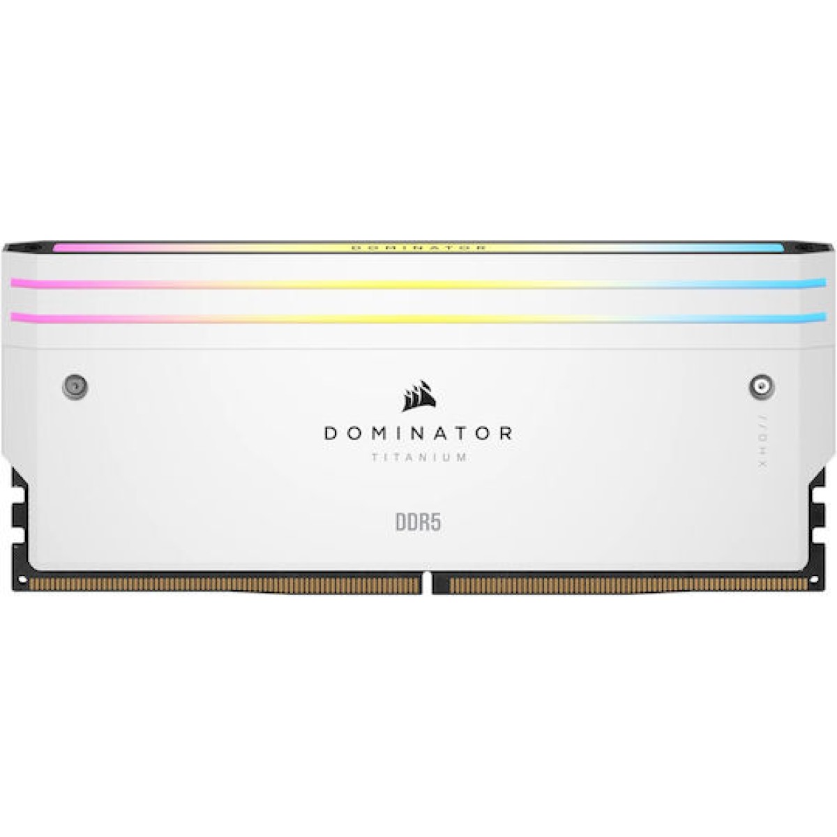 Corsair Dominator Titanium RGB XMP White DDR5 64GB RAM με 2x32GB Modules και Ταχύτητα 6400 για Desktop