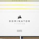 Corsair Dominator Titanium RGB XMP White DDR5 64GB RAM με 2x32GB Modules και Ταχύτητα 6400 για Desktop