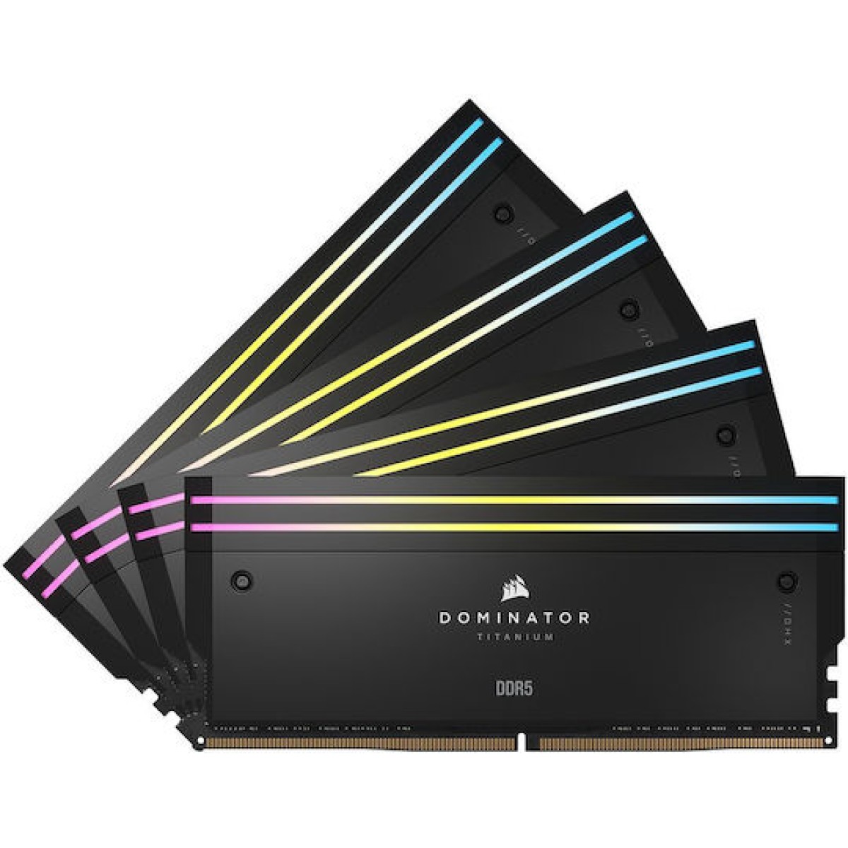 Corsair Dominator Titanium RGB XMP DDR5 64GB RAM με 4x16GB Modules και Ταχύτητα 6400 για Desktop